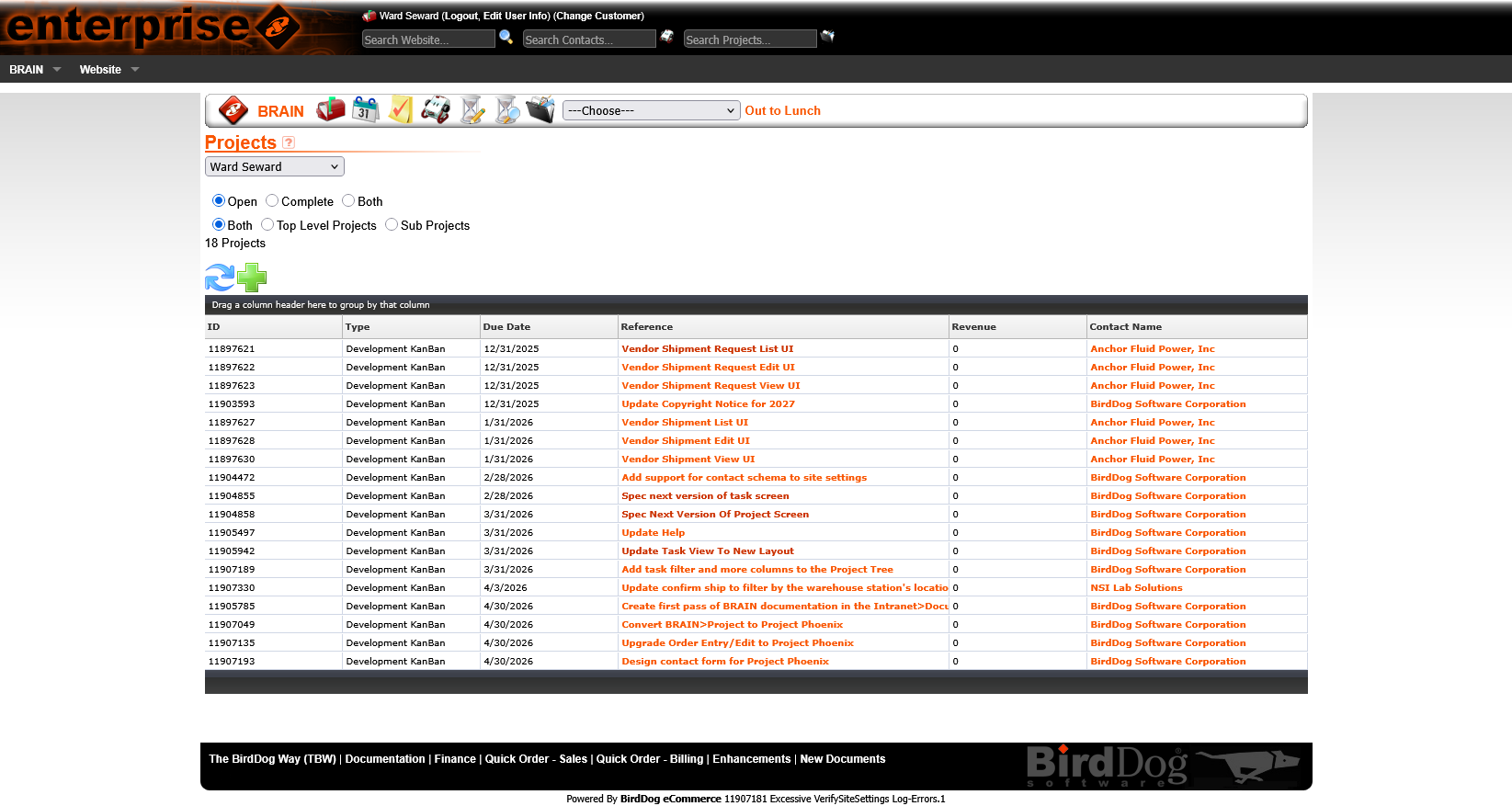 My Projects — before