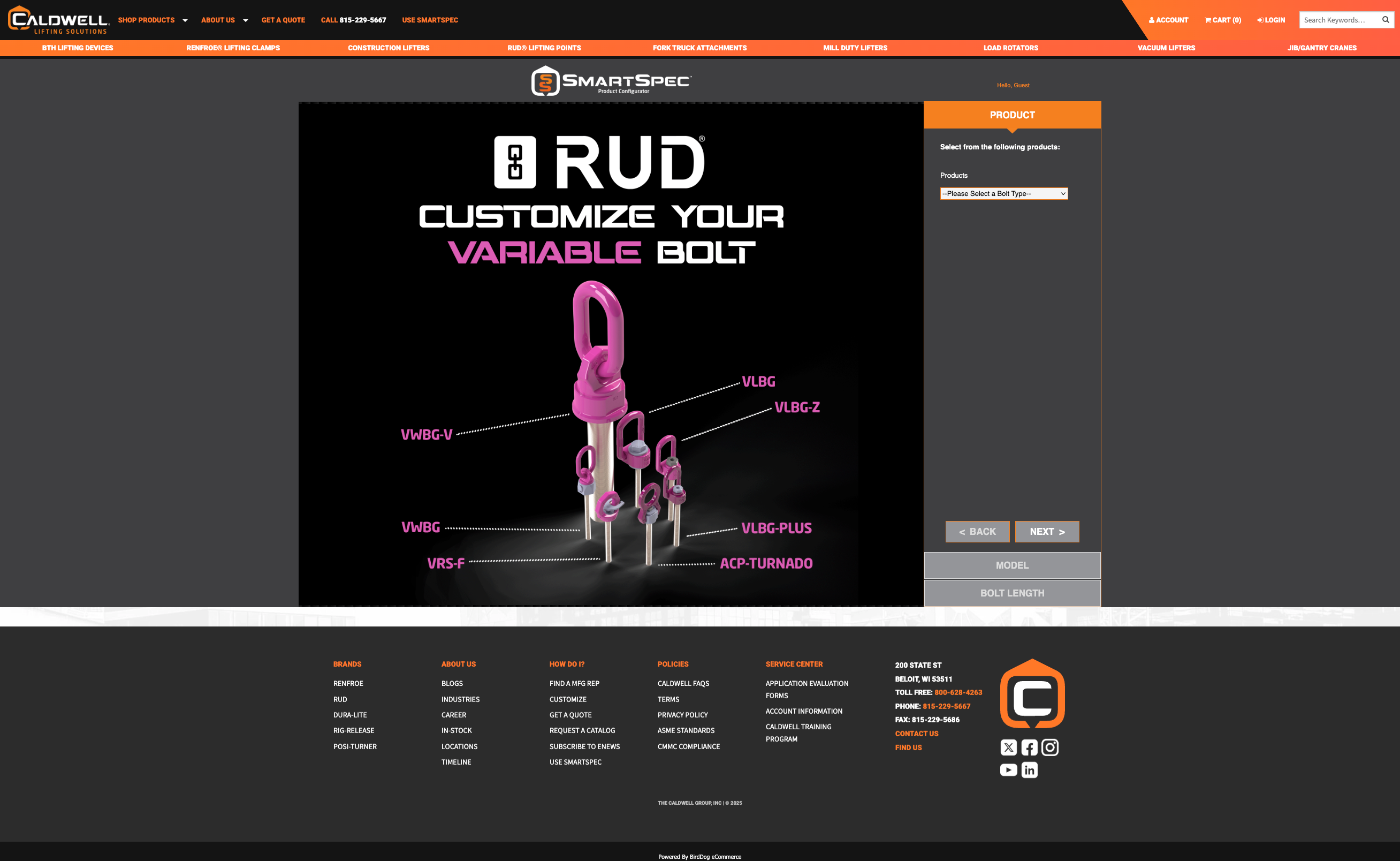 SmartSpec RUD product variety